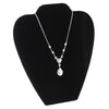 Black Velvet Bridal Wedding Necklace Display