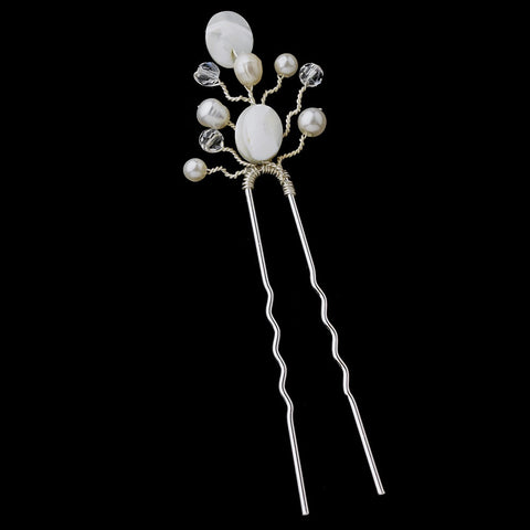 Coin & Faux Pearl Delicacy Pin 107