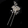 Light Gold Clear Rhinestone Bridal Wedding Hair Pin 126