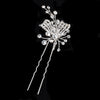 Silver Clear Rhinestone Bridal Wedding Hair Pin 126