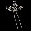 Freshwater Pearl & Crystal Bridal Wedding Hair Pin 23