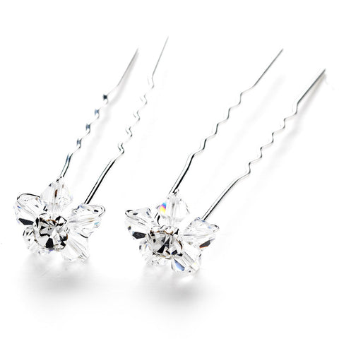 * Swarovski Crystal Daisy Bridal Wedding Hair Pin 31 (1 pc)