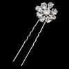 Silver Clear Rhinestone Bridal Wedding Hair Pin 3420