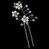 * Crystal & Freshwater Pearl Bridal Wedding Hair Pin 34