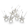 Swarovski Flower Bridal Wedding Hair Pin 35 (Set of 6)