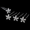Swarovski Flower Bridal Wedding Hair Pin 35 (Set of 6)