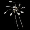 * Freshwater Pearl & Crystal Bridal Wedding Hair Pin 36