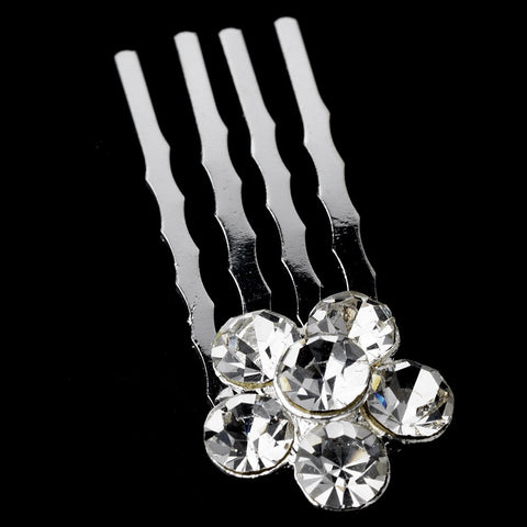* Beautiful Crystal Flower Bridal Wedding Hair Pin 41