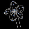 Silver with Clear Stones Floral Bridal Wedding Hair Accents Bridal Wedding Hair Pin 513