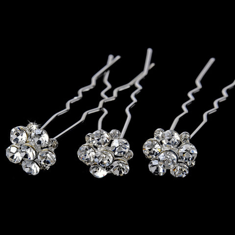 * Crystal Bridal Wedding Hair Pins KCS 0047 (Set of 12)