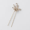 * Gold Clear Rhinestone Bridal Wedding Hair Pin 1742