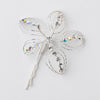 Silver with Clear Stones Floral Bridal Wedding Hair Accents Bridal Wedding Hair Pin 513
