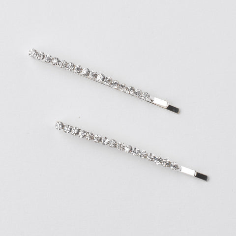 Round Rhinestone Bridal Wedding Hair Pin 70014