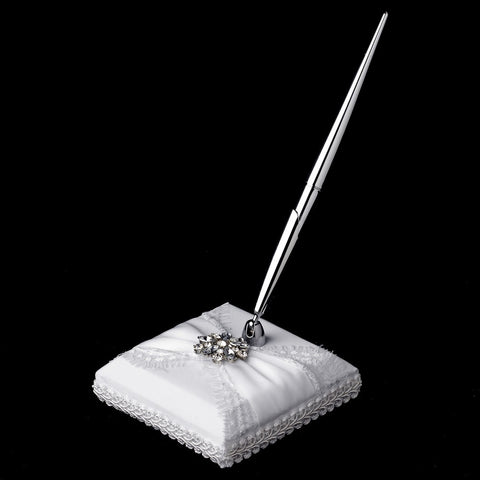 Ribbon & Bridal Wedding Brooch Bridal Wedding Pen Set 848