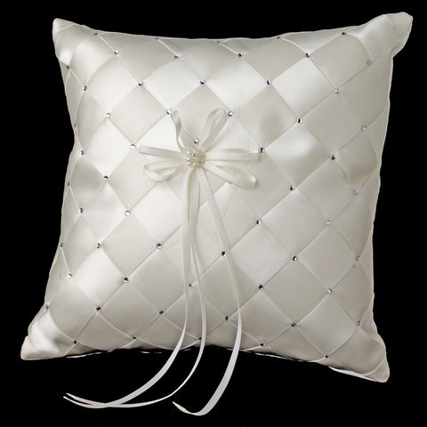 Hand Woven Bridal Wedding Ring Pillow 786