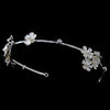 Light Gold Ivory Pearl & Rhinestone Flower Bridal Wedding Headband