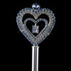 Sweet 15/16 Rhinestone Covered Heart Scepter 207