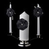 Black Flower Unity Candle Set 804