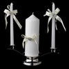 Ribbon & Bridal Wedding Brooch Unity Candle Set 848
