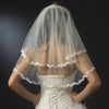 Scalloped Floral Embroidered Lace Edge Bridal Wedding Veil 112