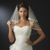 Scalloped Floral Embroidered Lace Edge Bridal Wedding Veil 112