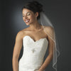 Glistening Faux Pearl & Bugle Bead Edge Bridal Wedding Veil
