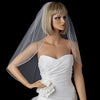 Glistening Faux Pearl & Bugle Bead Edge Bridal Wedding Veil