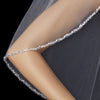 Glistening Faux Pearl & Bugle Bead Edge Bridal Wedding Veil
