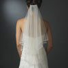 Glistening Faux Pearl & Bugle Bead Edge Bridal Wedding Veil