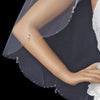 Bridal Wedding Single Layer Fingertip Edge Bridal Wedding Veil 114 1F