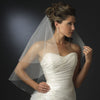 Double Layer Elbow Length Bridal Wedding Veil wit Sparkling Edge of Rhinestones 117