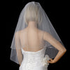 Double Layer Elbow Length Bridal Wedding Veil wit Sparkling Edge of Rhinestones 117