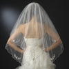 Two Tier Floral Beaded Fingertip Length Bridal Wedding Veil in White or Ivory 123