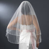 Beaded crystal Bridal Wedding Veils (V 130F)