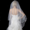Bridal Wedding Veil 1317 - w/ Embroidery (33" x 41"long)