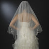 Bridal Wedding Veil 1317 - w/ Embroidery (33" x 41"long)