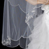 Bridal Wedding Veil 1317 - w/ Embroidery (33" x 41"long)