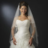 Bridal Wedding Veil 1317 - w/ Embroidery (33" x 41"long)