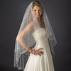 Bridal Wedding Veil 1317 - w/ Embroidery (33" x 41"long)