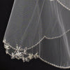 Bridal Wedding Veil 1317 - w/ Embroidery (33" x 41"long)