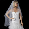 Bridal Wedding Veil 1317 - w/ Embroidery (33" x 41"long)