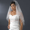 Bridal Wedding Double Layer Fingertip Length Bridal Wedding Veil 1436 F