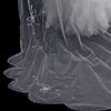 2 Tier Elbow and Cathedral Length Beaded Bridal Wedding Veil (V 150)
