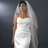2 Tier Elbow and Cathedral Length Beaded Bridal Wedding Veil (V 150)