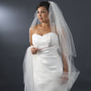 2 Tier Elbow and Cathedral Length Beaded Bridal Wedding Veil (V 150)