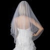 Bridal Wedding Double Layer Bridal Wedding Veil with Beaded Sequins Edge Fingertip Length Bridal Wedding Veil 1531 F