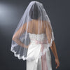 Bridal Wedding Veil 1571 - Single Layer, Fingertip Length (36" long x 51" wide)