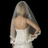 Bridal Wedding Veil 1571 - Single Layer, Fingertip Length (36" long x 51" wide)