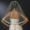 Bridal Wedding Veil 1572 1E - Single Layer Elbow Length (30" long x 54" wide)