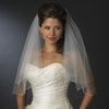 Bridal Wedding Single Layer Elbow Length Pearl & Bugle Beaded Edge Bridal Wedding Veil 174